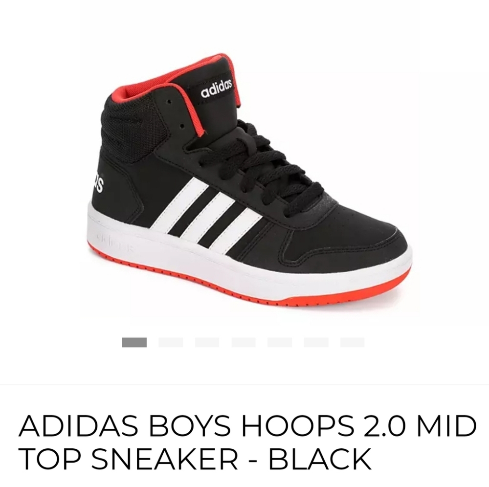 Adidas kids hoops mid 2.0k size 2